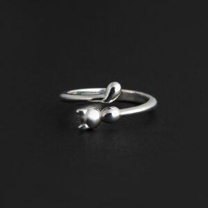 Anillo en plata 925 gato