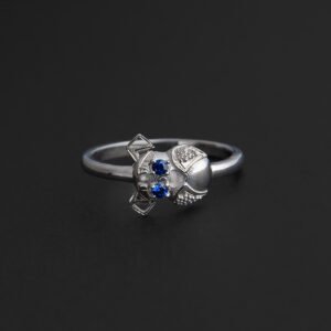 Anillo en plata diseño perro