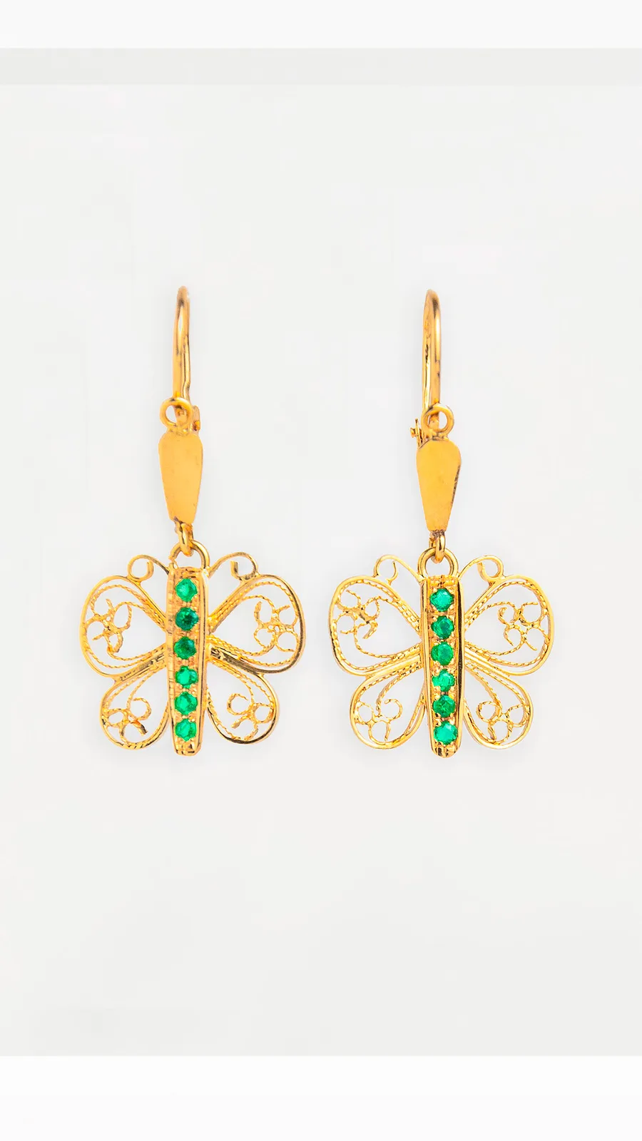 Aretes oro amarillo 18K 3 Aretes oro amarillo 18K